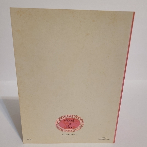 Vintage Floral 'n' Lace | Red Rose Special Occasions Card - Picture 6 of 6